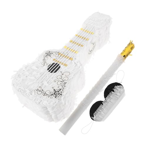 Mikikit 1 Set Violin-pinata Mit Und Stock, Violin-gitarre-förmige Pinata, Süßigkeitenfüller, Fiesta-feier, Foto-requisite Für Kindergeburtstagsfeiern, Junggesellenabschied Mikikit 1 Set Violin-pinata Mit Und Stock, Violin-gitarre-förmige Pinata, Süßigkeitenfüller, Fiesta-feier, Foto-requisite Für Kindergeburtstagsfeiern, Junggesellenabschied von Mikikit