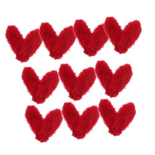 Mikikit 10 Stück Haarschmuck Zu Ostern Haarbrötchenzubehör Hasenohren Masse Tierische Ohren Mädchen Haarzubehör Kinderhaaraccessoires Für Mädchen Plüschhasenohr Brötchenclips Rot Stoff Mikikit 10 Stück Haarschmuck Zu Ostern Haarbrötchenzubehör Hasenohren Masse Tierische Ohren Mädchen Haarzubehör Kinderhaaraccessoires Für Mädchen Plüschhasenohr Brötchenclips Rot Stoff von Mikikit