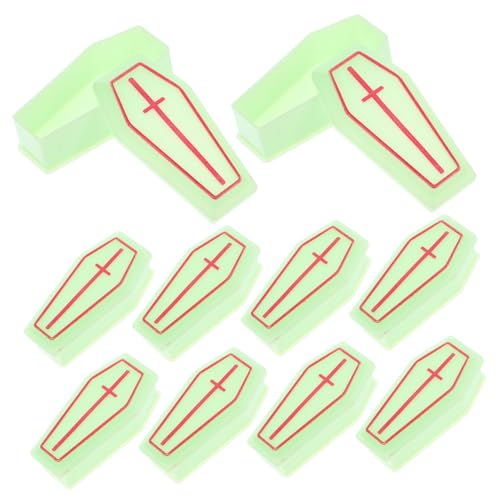 Mikikit 10 Stück Leere Miniatur-Sargschachtel Mini-Sarg Kleiner Sarg Sargbehälter aus Kunststoff Mini -Figur Sarg-Stütze Plastik Light Green Mikikit 10 Stück Leere Miniatur-Sargschachtel Mini-Sarg Kleiner Sarg Sargbehälter aus Kunststoff Mini -Figur Sarg-Stütze Plastik Light Green von Mikikit