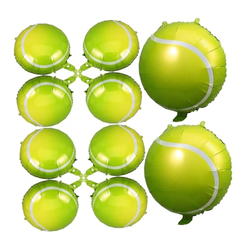 Mikikit 10 Stück Tennisballon Spielballon Luftballons für Sportpartys Partygeschenke für Tennis Kind groß Farbe klein Ö Game Aluminiumfolie Ballon Sportballons dekorativer Luftballon Grün Mikikit 10 Stück Tennisballon Spielballon Luftballons für Sportpartys Partygeschenke für Tennis Kind groß Farbe klein Ö Game Aluminiumfolie Ballon Sportballons dekorativer Luftballon Grün von Mikikit