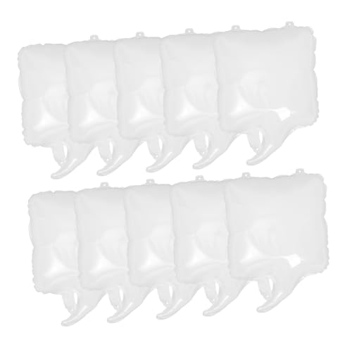 Mikikit 10 Stück Weiße Aluminium Folienballons Quadratisch Selbstsiegelnd Leicht Kreative DIY Deko für Geburtstage Hochzeiten Babypartys Vielseitig Einsetzbar von Mikikit