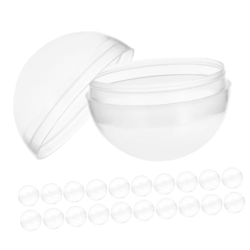 Mikikit 100 Stück Gacha-Schale Kapseln Für Münzhalter Muscheln Zum Basteln Kunststoff Transparente Kugel Klare, Runde Verkaufskapseln Verpackungsball Aus Kunststoff Runde Kapseln Plastik von Mikikit