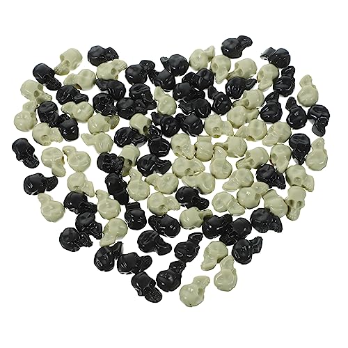 Mikikit 100Stücke Schädel Dekoration Künstliches Schädeldekor für Halloween Gruselige Requisiten für Partys und DIY Projekte für Zuhause Bar und Garten Deko Mikikit 100Stücke Schädel Dekoration Künstliches Schädeldekor für Halloween Gruselige Requisiten für Partys und DIY Projekte für Zuhause Bar und Garten Deko von Mikikit