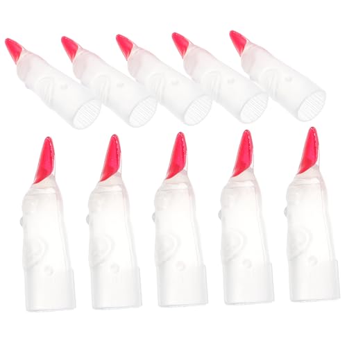 Mikikit 10Stücke Halloween Fingernägel Leuchtende Hexenfinger für Kostümparty Gruselige Requisiten für Halloween Cosplay und Maskerade Accessoires für Schaurige Themenfeiern Mikikit 10Stücke Halloween Fingernägel Leuchtende Hexenfinger für Kostümparty Gruselige Requisiten für Halloween Cosplay und Maskerade Accessoires für Schaurige Themenfeiern von Mikikit