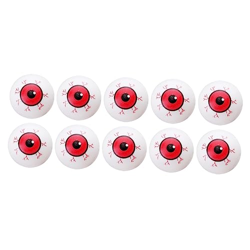 Mikikit 10Stücke Mystische Fake Augäpfel für Halloween Gruselige Blutunterlaufene Augen für Schaurige Dekorationen und Streiche für Partys und Spukhäuser Mikikit 10Stücke Mystische Fake Augäpfel für Halloween Gruselige Blutunterlaufene Augen für Schaurige Dekorationen und Streiche für Partys und Spukhäuser von Mikikit