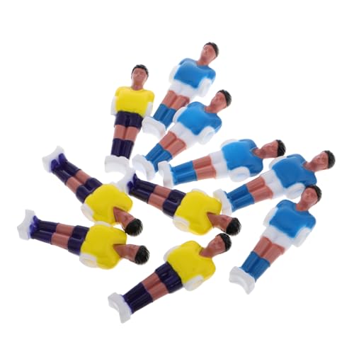 Mikikit 10er-Set Mini -fußballspieler Fußballfiguren Ersatzteile Für Tischfußball Tischfußball- Mini Tischfußball Puppen Für Tischfußballspieler Tischfußball Männer Harz von Mikikit