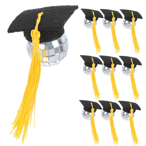 Mikikit 10pcs Abschlussfeier Cupcake Dekorationen Disco Ball Quasten Cap Toppers Dekore Für Absolventen Feierlichkeiten Easy DIY -kuchen Dekore Mikikit 10pcs Abschlussfeier Cupcake Dekorationen Disco Ball Quasten Cap Toppers Dekore Für Absolventen Feierlichkeiten Easy DIY -kuchen Dekore von Mikikit
