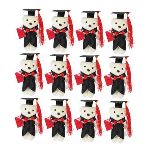 Mikikit 12 Stück Teiliges Abschlussbär Plüschtier Niedliche Bachelor Graduation Doll mit Festlicher Deko Natürliche Farben für Jugendliche Perfektes zur Abschlussfeier Mikikit 12 Stück Teiliges Abschlussbär Plüschtier Niedliche Bachelor Graduation Doll mit Festlicher Deko Natürliche Farben für Jugendliche Perfektes zur Abschlussfeier von Mikikit