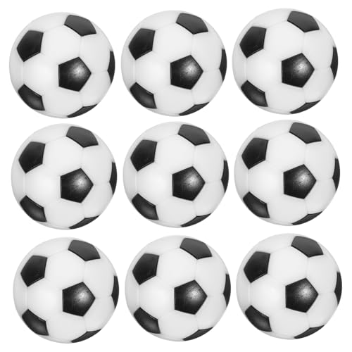 Mikikit 12 Stück Tischfußball Ersatz Mini Größe Schwarz Fußballspiel Tischbälle Jugend klein Fußbälle tischfussballtisch Table Soccer Fussball Foosball Table Fußball Ball Black von Mikikit