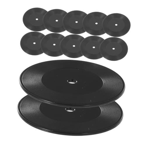Mikikit 12Stücke Schallplatten Modell Puppenhaus Dekoration Kleines Puppenhaus Zubehör für Kreative Bastelprojekte Realistische Mini Deko für Puppenhaus und Modelleisenbahn Mikikit 12Stücke Schallplatten Modell Puppenhaus Dekoration Kleines Puppenhaus Zubehör für Kreative Bastelprojekte Realistische Mini Deko für Puppenhaus und Modelleisenbahn von Mikikit