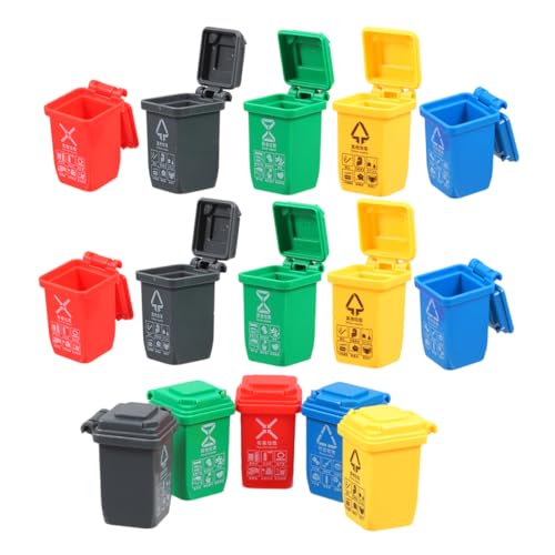 Mikikit 15 Stück Teiliges Mini Mülltonnen mit Realistischen Etiketten Puppenhaus Zubehör für Pädagogisches zur Mülltrennung Kreative Miniatur Abfallbehälter für Modellbau und Mikikit 15 Stück Teiliges Mini Mülltonnen mit Realistischen Etiketten Puppenhaus Zubehör für Pädagogisches zur Mülltrennung Kreative Miniatur Abfallbehälter für Modellbau und von Mikikit