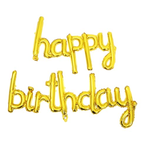 Mikikit 1Satz Aluminiumfolienballons Geburtstagsdekorationen Happy Birthday Ballon Partydeko für Kindergeburtstage Langlebig und Foto Requisite für Unvergessliche Mikikit 1Satz Aluminiumfolienballons Geburtstagsdekorationen Happy Birthday Ballon Partydeko für Kindergeburtstage Langlebig und Foto Requisite für Unvergessliche von Mikikit