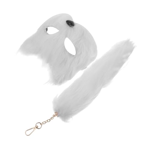 Mikikit 1Satz Fuchs Maske Teiliges Kostüm Zubehör für Halloween Cosplay Tiermaske für Lustige Partys Einfach für Festivals Bühnenaufführungen Mikikit 1Satz Fuchs Maske Teiliges Kostüm Zubehör für Halloween Cosplay Tiermaske für Lustige Partys Einfach für Festivals Bühnenaufführungen von Mikikit
