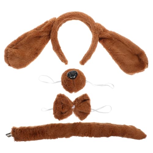 Mikikit 1Satz Haustier Kostüm für Teiliges Zubehör mit Ohr Stirnband und Fliege für Tierpartys und Cosplay aus Bequemem Material für Angenehme Trageerfahrung Mikikit 1Satz Haustier Kostüm für Teiliges Zubehör mit Ohr Stirnband und Fliege für Tierpartys und Cosplay aus Bequemem Material für Angenehme Trageerfahrung von Mikikit