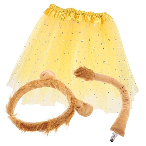 Mikikit 1Satz Kostümset mit und Tutu Rock Süßes Cosplay Zubehör für Halloween Karneval und Tier Mottopartys von Mikikit