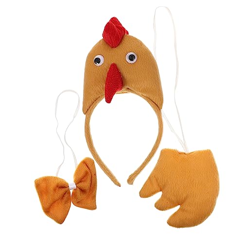 Mikikit 1Satz Osterfeier Hühner Kostümset Teiliges Set mit Stirnband Fliege für Kreative Cosplay Accessoires für Partys Halloween Schulaufführungen Mikikit 1Satz Osterfeier Hühner Kostümset Teiliges Set mit Stirnband Fliege für Kreative Cosplay Accessoires für Partys Halloween Schulaufführungen von Mikikit