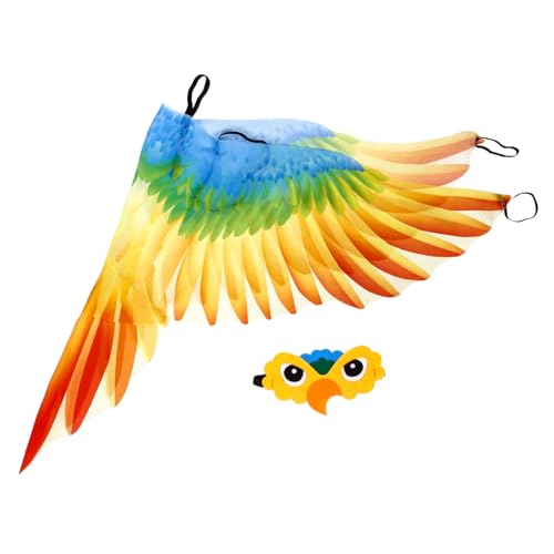 Mikikit 1Satz Papageienkostüm für Stirnband für Halloween Bühnenauftritte Farbenfrohes Cosplay Zubehör für Erwachsene von Mikikit