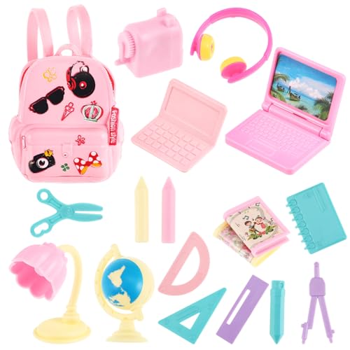 Mikikit 1Satz Puppenschulbedarf Teiliges Puppenhaus Zubehör Mini Rucksäcke und Schulmaterialien für Kreative DIY Projekte und Puppenhausdekoration Mikikit 1Satz Puppenschulbedarf Teiliges Puppenhaus Zubehör Mini Rucksäcke und Schulmaterialien für Kreative DIY Projekte und Puppenhausdekoration von Mikikit