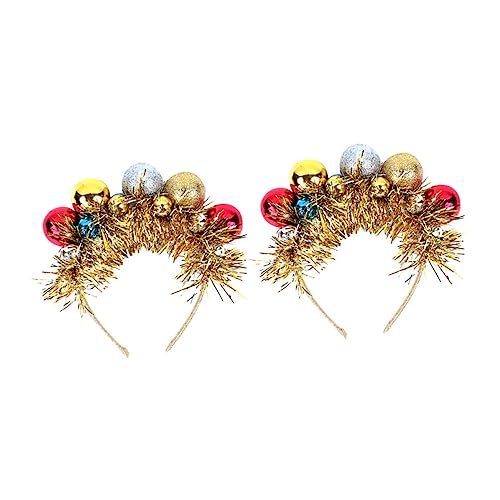 Mikikit 2 STÜCK Weihnachts Haarreifen für Bunte Kugel Dekoration Farbiges Band Leichter Langlebiger und Harz Festlicher Haarschmuck für Mädchen Einfache Handhabung für Weihnachtsfeiern Mikikit 2 STÜCK Weihnachts Haarreifen für Bunte Kugel Dekoration Farbiges Band Leichter Langlebiger und Harz Festlicher Haarschmuck für Mädchen Einfache Handhabung für Weihnachtsfeiern von Mikikit
