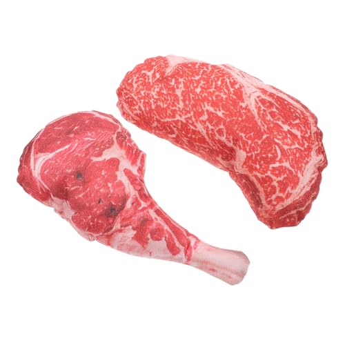 Mikikit 2 Sätze Simuliertes Steakmodell Prop Essen realistische Lebensmittelverzierung simulierte Lebensmittelmodelle gefälschtes Lebensmittelmodell künstliches Fleisch PP Baumwolle Mikikit 2 Sätze Simuliertes Steakmodell Prop Essen realistische Lebensmittelverzierung simulierte Lebensmittelmodelle gefälschtes Lebensmittelmodell künstliches Fleisch PP Baumwolle von Mikikit