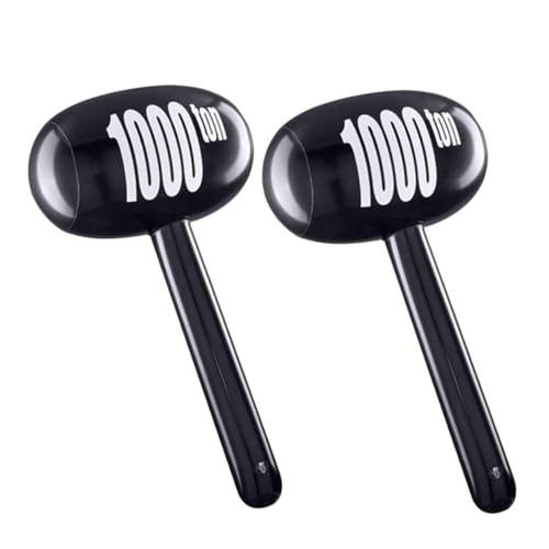 Mikikit 2 Stück Aufblasbare Hammerspielzeug Kleiner Hammer Hammerspielzeug Aus Kunststoff Halloween-Hammer Aufblasbarer Hammer Der Karikatur Aufblasbarer Cartoon-Hammer PVC Schwarz Mikikit 2 Stück Aufblasbare Hammerspielzeug Kleiner Hammer Hammerspielzeug Aus Kunststoff Halloween-Hammer Aufblasbarer Hammer Der Karikatur Aufblasbarer Cartoon-Hammer PVC Schwarz von Mikikit
