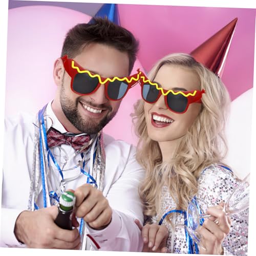Mikikit 2 Stück Lustige Hot Dog Partybrillen aus Leichtem Praktische Verkleidungsbrille für Erwachsene für Festivals Hochzeiten und Feierlichkeiten Mikikit 2 Stück Lustige Hot Dog Partybrillen aus Leichtem Praktische Verkleidungsbrille für Erwachsene für Festivals Hochzeiten und Feierlichkeiten von Mikikit