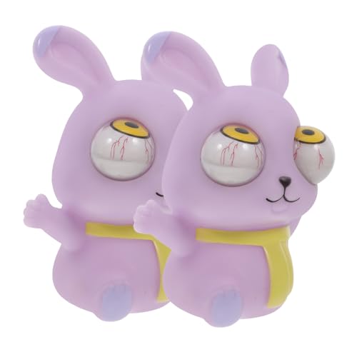 Mikikit 2 Stück Starrendes Kaninchen Lustiges Pop-Out- Augenspielzeug ausdrücken drücken Kneifspielzeug mit großen Augen sensorische Zappeln Pu Violett Mikikit 2 Stück Starrendes Kaninchen Lustiges Pop-Out- Augenspielzeug ausdrücken drücken Kneifspielzeug mit großen Augen sensorische Zappeln Pu Violett von Mikikit