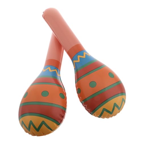 Mikikit 2 Stück Teiliges Aufblasbares Hammer Leichtes Party Inflatable für Einfache Handhabung Bunte Requisiten für Drinnen und Draußen Fördert Sensorische Entwicklung und Kreatives von Mikikit