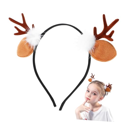 Mikikit 2 Stück Teiliges Haarband mit Niedlichem Hirschgeweih Flauschigem Design Leicht und Bequem als Party Haar für Weihnachten Geburtstage und Festliche Anlässe Geeignet für Mädchen Mikikit 2 Stück Teiliges Haarband mit Niedlichem Hirschgeweih Flauschigem Design Leicht und Bequem als Party Haar für Weihnachten Geburtstage und Festliche Anlässe Geeignet für Mädchen von Mikikit