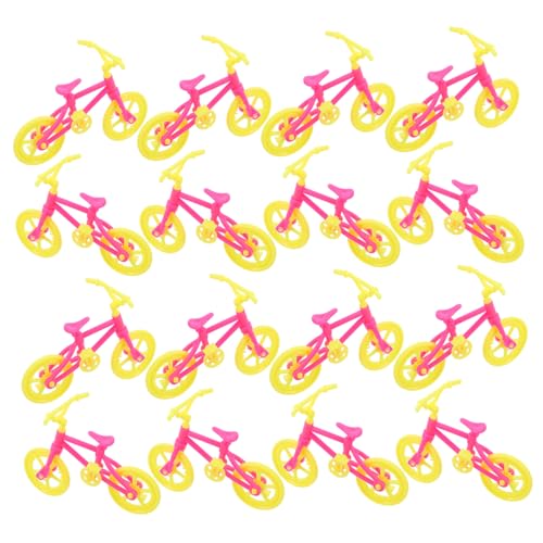 Mikikit 20 Stück Mini-Fahrrad Mountain Bike Ornament -Fahrrad-Ornamente Kinderfahrraddekoration Mini-Desktop-Ornament Desktop-Ornament Fahrrad Plastik von Mikikit