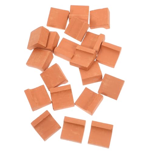 Mikikit 20 Stück Mini-Steine Zubehör Für Bausteine Miniatursteine zum Bauen, Basteln, Ministeine Miniaturziegel Gefälschter Ziegelstein Bausteine für Wände Ton Mikikit 20 Stück Mini-Steine Zubehör Für Bausteine Miniatursteine zum Bauen, Basteln, Ministeine Miniaturziegel Gefälschter Ziegelstein Bausteine für Wände Ton von Mikikit