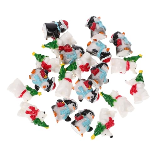 Mikikit 20 Stück Teiliges Mini Weihnachtsfiguren aus Resin mit Weihnachtsbär und Weihnachts Pinguin Langlebige Weihnachtsdeko für Innen und Außen Festliche Miniatur Ornamente für Tisch Mikikit 20 Stück Teiliges Mini Weihnachtsfiguren aus Resin mit Weihnachtsbär und Weihnachts Pinguin Langlebige Weihnachtsdeko für Innen und Außen Festliche Miniatur Ornamente für Tisch von Mikikit