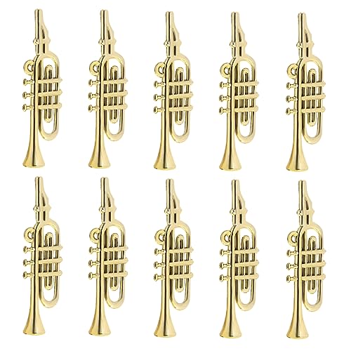 Mikikit 20 Stück Teiliges Miniatur Musikinstrumente Weihnachtsbaum Dekoration Mini Xmas Ornament für DIY Kranz und Hausdeko Detailreich Farbenfroh Handliche Kreative Weihnachtsverzierung von Mikikit
