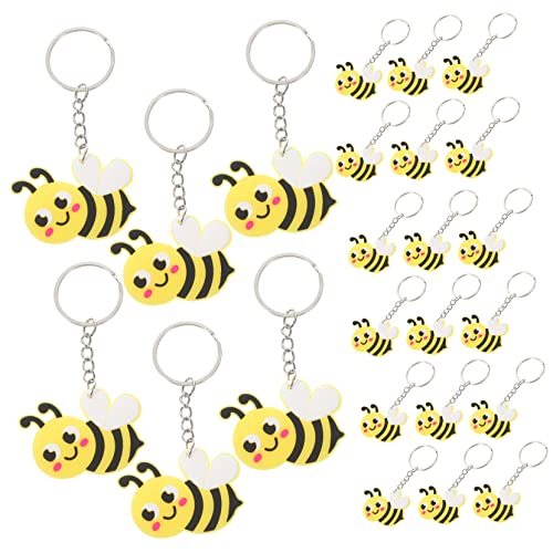 Mikikit 24 Stück Teiliges Bienen Schlüsselanhänger Leichter Metall Bienen Schlüsselring Niedliche Cartoon Anhänger für Taschen und Autoschmuck Kreative Geschenkidee Mikikit 24 Stück Teiliges Bienen Schlüsselanhänger Leichter Metall Bienen Schlüsselring Niedliche Cartoon Anhänger für Taschen und Autoschmuck Kreative Geschenkidee von Mikikit