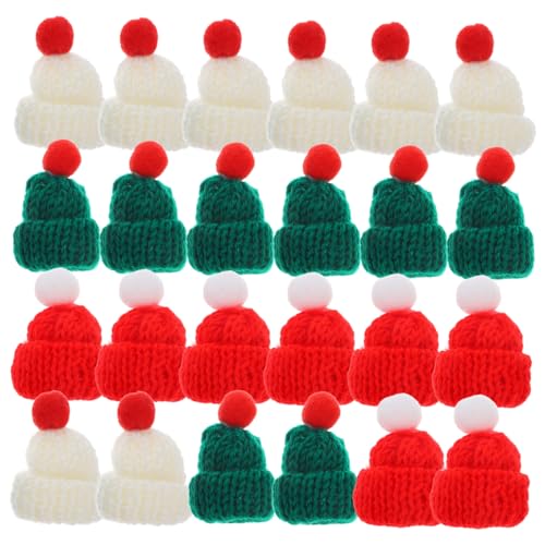 Mikikit 24 Stück Teiliges Mini Strickmützen in Weihnachtsfarben Weiche DIY Wollmützen für Flaschen und Tischdeko Handgefertigte Nikolausmützen für Weihnachtsfeiern und Bastelprojekte Mikikit 24 Stück Teiliges Mini Strickmützen in Weihnachtsfarben Weiche DIY Wollmützen für Flaschen und Tischdeko Handgefertigte Nikolausmützen für Weihnachtsfeiern und Bastelprojekte von Mikikit