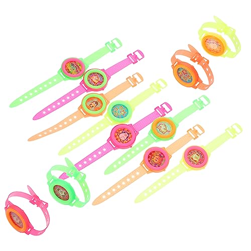 Mikikit 25 Stück Farbveränderte Uhrenspielzeug Cartoon-Uhr- Uhr-Armband- entzückendes Uhrenspielzeug Uhr- -Ornament anschauen Plastik von Mikikit