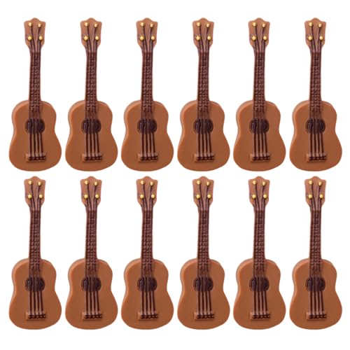Mikikit 25Stücke Miniaturgitarren Gitarrenmodelle Dekoration für Puppenhaus DIY Hausbedarf Langlebig und Detailgetreu für Heimdekoration Mikikit 25Stücke Miniaturgitarren Gitarrenmodelle Dekoration für Puppenhaus DIY Hausbedarf Langlebig und Detailgetreu für Heimdekoration von Mikikit