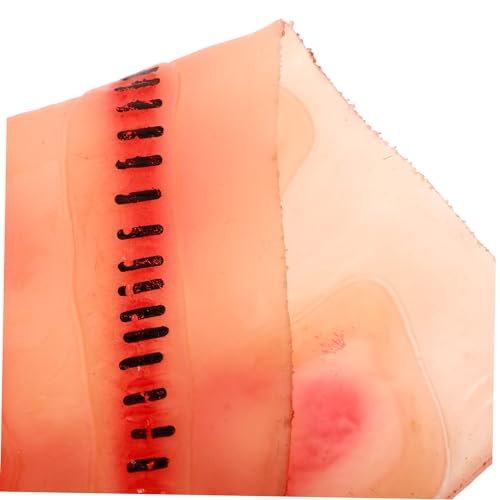 Mikikit 2Stücke Halloween Wunden Tattoos Realistische Fake Wunden Aufkleber für Cosplay Partys und Bühnenaufführungen Sicher und Einfach Anzuwenden von Mikikit