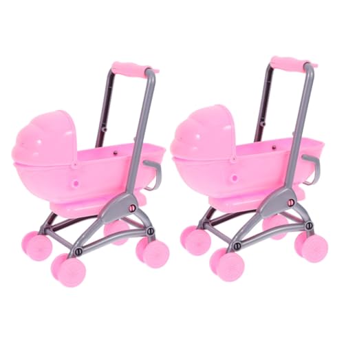 Mikikit 2Stücke Puppenwagen für Kinderwagen aus Robust und Stabil für Rollenspiele und Puppenhaus Dekoration Fördert die Eltern Junge Mädchen Bindung Mikikit 2Stücke Puppenwagen für Kinderwagen aus Robust und Stabil für Rollenspiele und Puppenhaus Dekoration Fördert die Eltern Junge Mädchen Bindung von Mikikit