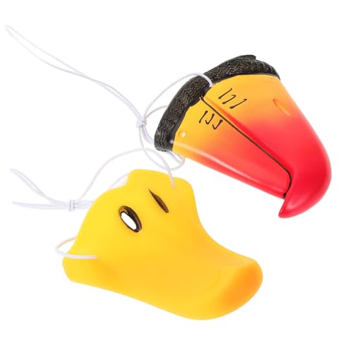Mikikit 2Stücke Tiernasen Cosplay Zubehör Vogel Schnabel Ente Nasenmaske aus Vinyl für Halloween Lustiges Kostüm für Erwachsene Mikikit 2Stücke Tiernasen Cosplay Zubehör Vogel Schnabel Ente Nasenmaske aus Vinyl für Halloween Lustiges Kostüm für Erwachsene von Mikikit