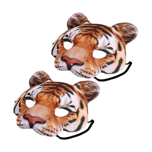 Mikikit 2Stücke Tigermaske für Kostümpartys Realistische Tiermaske für Halloween Cosplay Bühnenauftritte Leichte und Bequeme Tiger Maske für Besondere Anlässe Einzigartiger Mikikit 2Stücke Tigermaske für Kostümpartys Realistische Tiermaske für Halloween Cosplay Bühnenauftritte Leichte und Bequeme Tiger Maske für Besondere Anlässe Einzigartiger von Mikikit