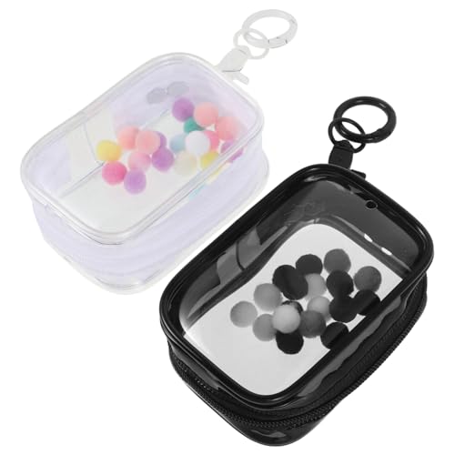 Mikikit 2Stücke Transparente Aufbewahrungstaschen für Puppen Figuren Präsentationsbeutel mit Reißverschluss für Mini Figuren Schlüsselanhänger Mikikit 2Stücke Transparente Aufbewahrungstaschen für Puppen Figuren Präsentationsbeutel mit Reißverschluss für Mini Figuren Schlüsselanhänger von Mikikit