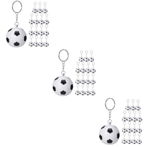 Mikikit 3 Sätze Fußball Schlüsselanhänger Junge Party Schlüsselanhänger Schlüsselanhänger Für Dekorativer Fußball-schlüsselanhänger Hängender Schlüsselanhänger 15 Stücke * 3 von Mikikit