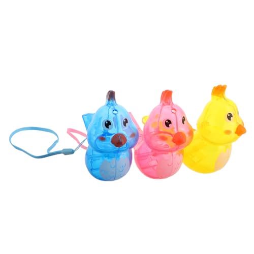 Mikikit 3 Stück Kinderpfeife Spielzeugpfeife Vogelpfeife Kinderpfeife Kinderzugpfeife Krachmacher Kindergeschenke Tragbare Neuheitspfeife von Mikikit