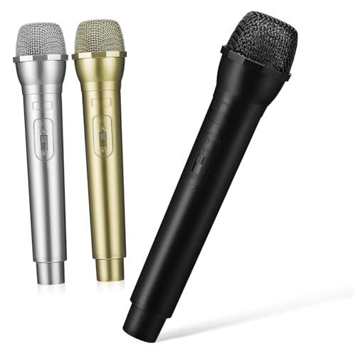 Mikikit 3 Stück Teiliges Mikrofon Realistische Party Requisiten aus Robustem Kunststoff Leicht und Tragbar für Karaoke Bühnenauftritte und Kostümspiele Mikikit 3 Stück Teiliges Mikrofon Realistische Party Requisiten aus Robustem Kunststoff Leicht und Tragbar für Karaoke Bühnenauftritte und Kostümspiele von Mikikit