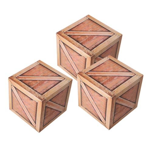 Mikikit 3 Stücke Western Cowboy Party Supplies Simulation Holzkiste Decor Photo Booth Prop Cowboy Thema Gefälschte Holzmaserung Papier Box Mikikit 3 Stücke Western Cowboy Party Supplies Simulation Holzkiste Decor Photo Booth Prop Cowboy Thema Gefälschte Holzmaserung Papier Box von Mikikit
