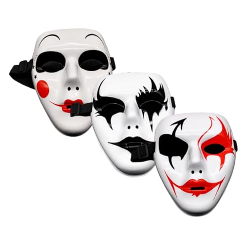 Mikikit 3Stücke Handgemalte Cosplay Masken Kreative für Erwachsene für Bühnenaufführungen Kostümpartys Rollenspiele Einzigartiges Design Mikikit 3Stücke Handgemalte Cosplay Masken Kreative für Erwachsene für Bühnenaufführungen Kostümpartys Rollenspiele Einzigartiges Design von Mikikit