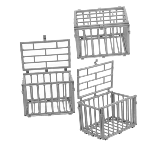 Mikikit 3Stücke Käfig Modell für Stofftiere DIY Zubehör für Puppenhäuser und Bauernhofspielzeug Detaillierte Handwerkskunst und Einfache Montage Lehrreiches Mikikit 3Stücke Käfig Modell für Stofftiere DIY Zubehör für Puppenhäuser und Bauernhofspielzeug Detaillierte Handwerkskunst und Einfache Montage Lehrreiches von Mikikit