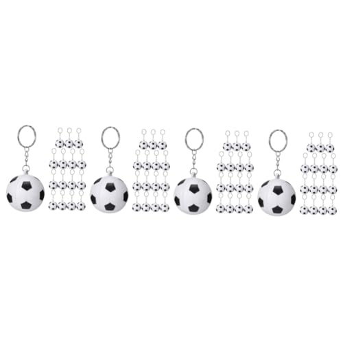 Mikikit 4 Sätze Fußball Schlüsselanhänger Blau Party Junge Geburtstag Schlüsselanhänger Schlüsselanhänger Für Diy Liefert Dekorationsbeutelanhänger Pu Weiß 15 Stücke * 4 von Mikikit
