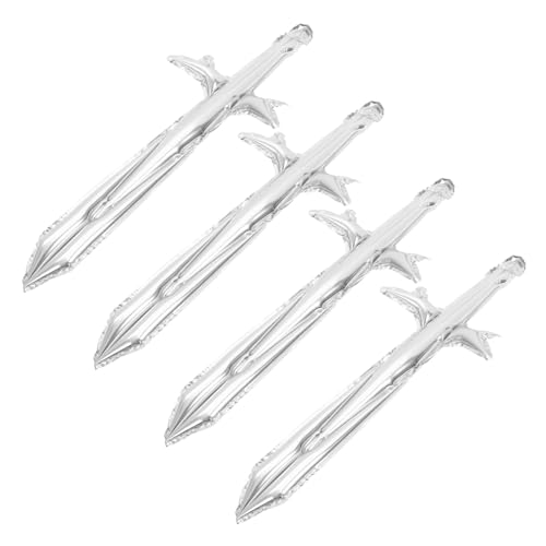 Mikikit 4 Stück Aufblasbares Forderung aufblasbare Piratenschwerter Säbel Party aufblasbares piratenschwert Kleines Piratenschwert Piratenzubehörschwert Aluminiumfolie Silber Mikikit 4 Stück Aufblasbares Forderung aufblasbare Piratenschwerter Säbel Party aufblasbares piratenschwert Kleines Piratenschwert Piratenzubehörschwert Aluminiumfolie Silber von Mikikit